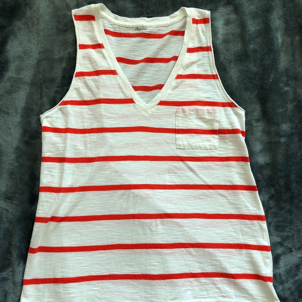 Madewell Womens Size S V-Neck Pocket Tee T-Shirt